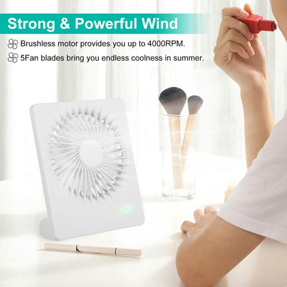 Fan USB Rechargeable Table Portable Desk Cooling Fan