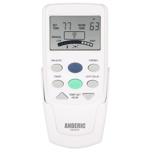 Substitute for Hampton Bay FAN25T Thermostatic Ceiling Fan Remote Control [FAN9TR]