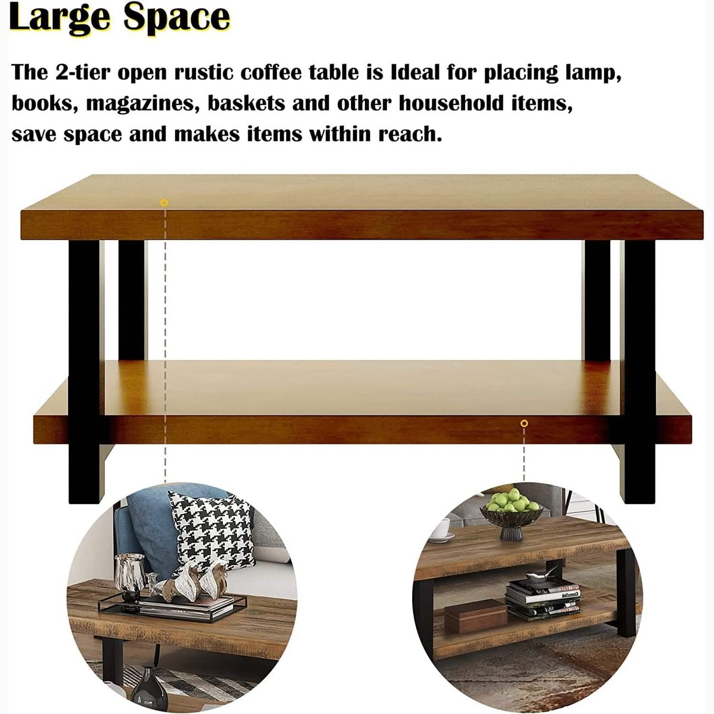 Farmhouse Living Room Coffee Table