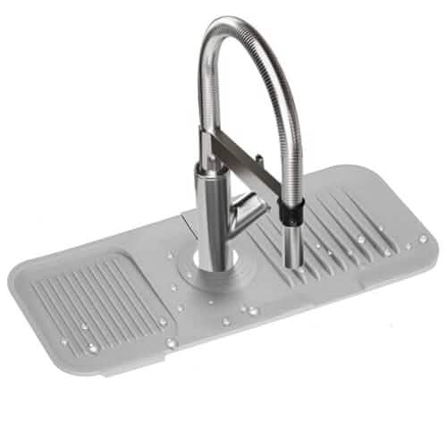 Faucet Splash Mat Sink Tray Water Drainage Pad Sponge Soap Holder