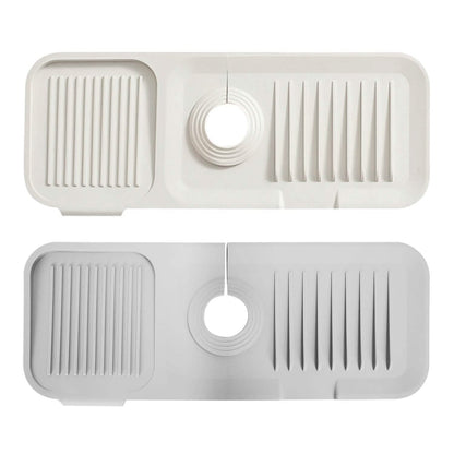 Faucet Splash Mat Sink Tray Water Drainage Pad Sponge Soap Holder