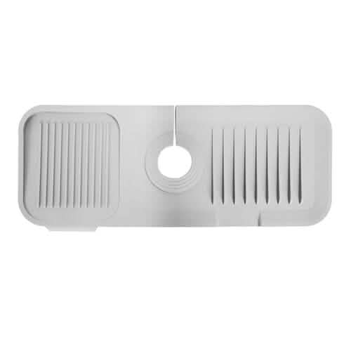 Faucet Splash Mat Sink Tray Water Drainage Pad Sponge Soap Holder