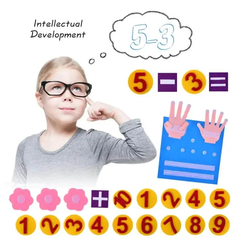 Felt Board Finger Numbers Counting Toy