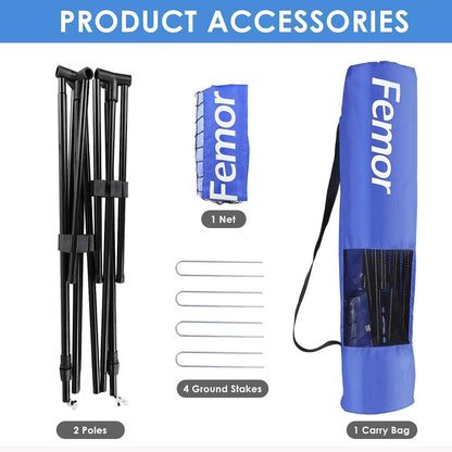 Femor FS051 10ft. Height Adjustable Volleyball Net