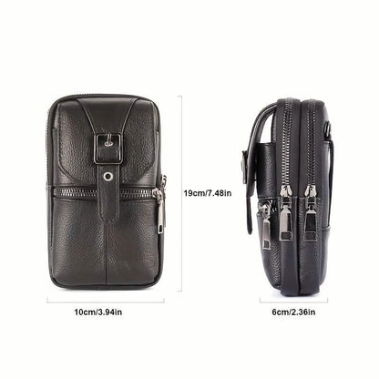 Men’s Genuine Leather Waist Bag Wallet