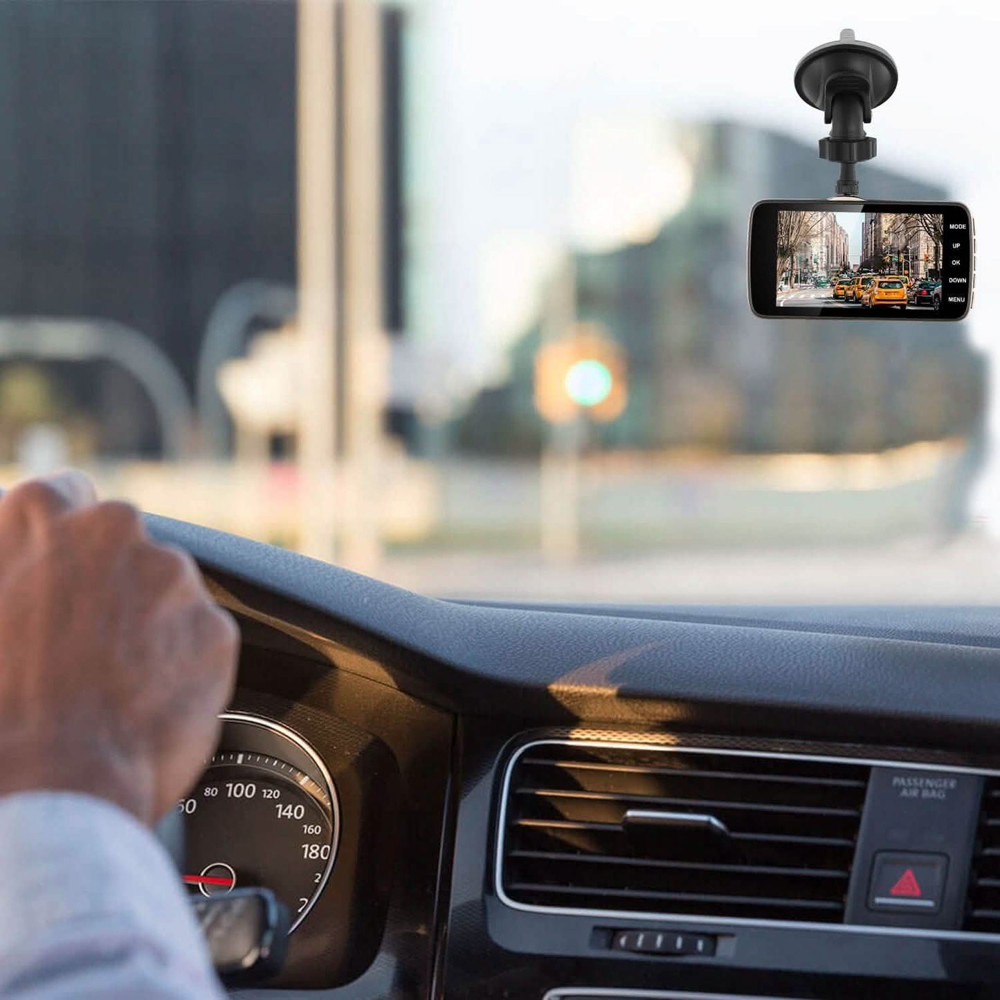 FHD 1080P Dash Cam 4" Screen Dual Cameras
