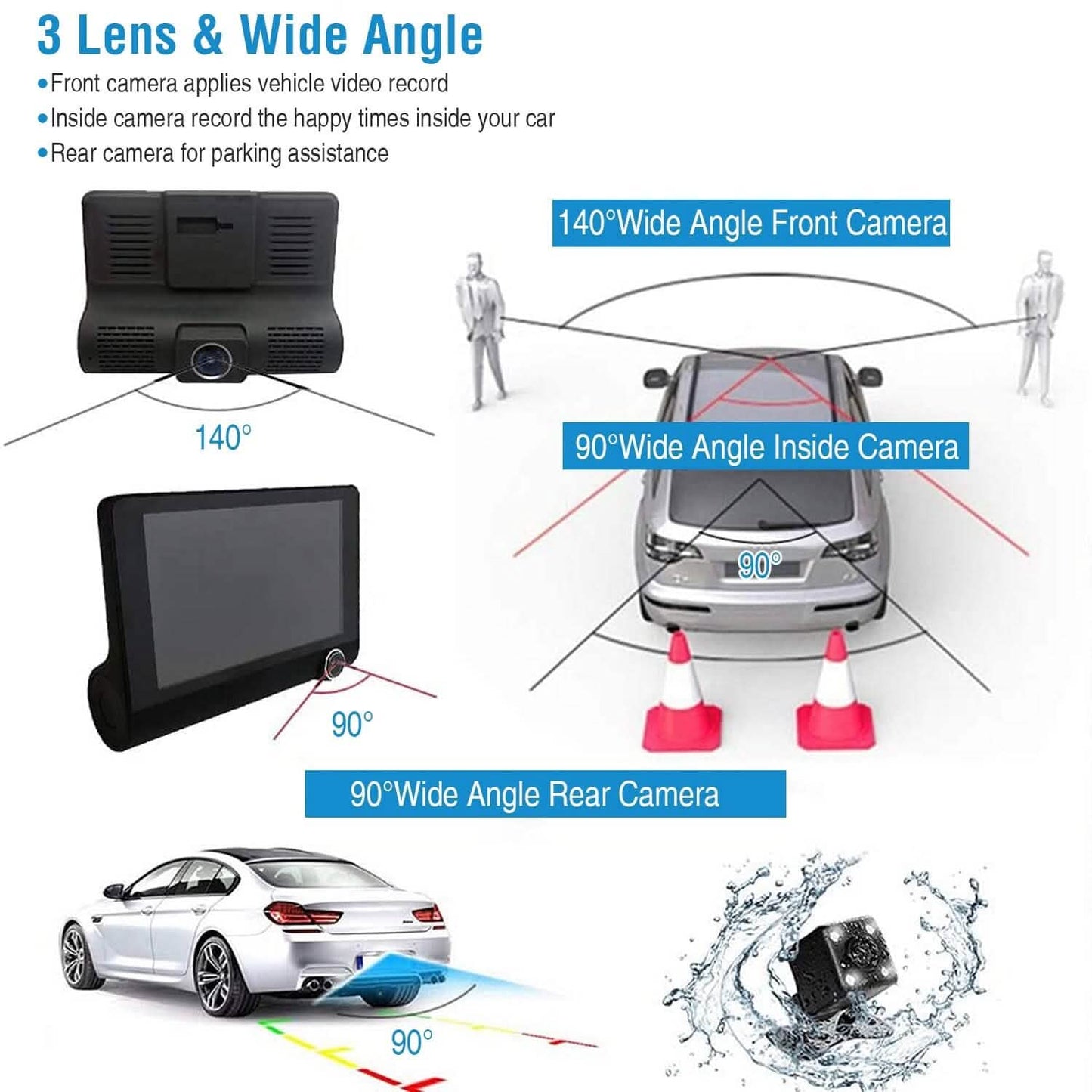 FHD 1080P Touchscreen Car DVR Dash Camera