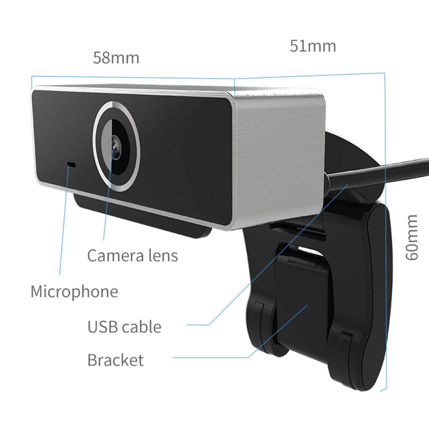 FHD 1080P Webcam USB Auto Focus with Microphone