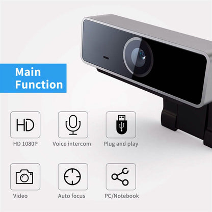 FHD 1080P Webcam USB Auto Focus with Microphone