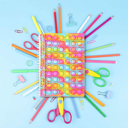Fidget Spiral Notebook Push Pop Bubble Fidget Sensory Toy
