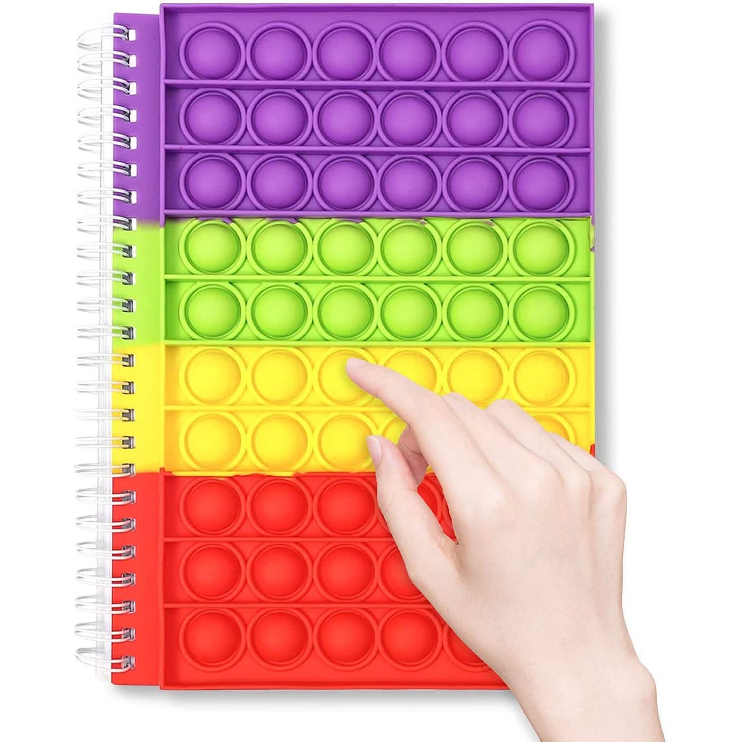 Fidget Spiral Notebook Push Pop Bubble Fidget Sensory Toy