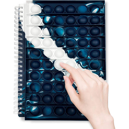 Fidget Spiral Notebook Push Pop Bubble Fidget Sensory Toy