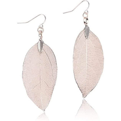 Filigree Long Leaf Dangle Earrings