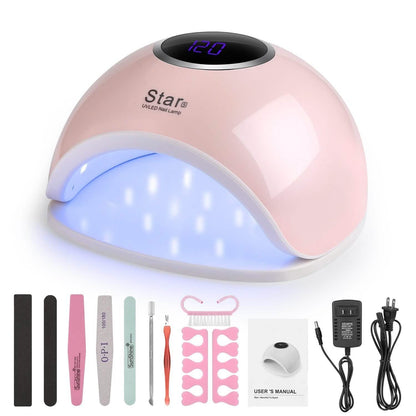 FINATE 72W UV LED Gel Nail Lamp