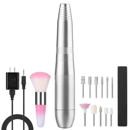 FINATE Silver Electric Nail Drill Kit