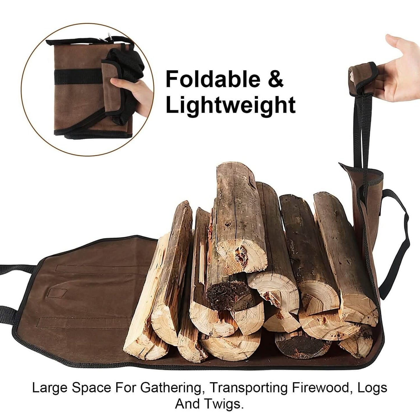 Firewood Carrier Bag with Handle