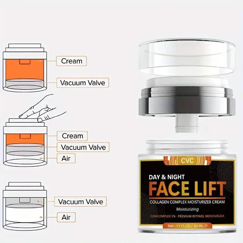 Firming & Lifting Facial Moisturizer Cream With Hyaluronic Acid, Collagen Retinol