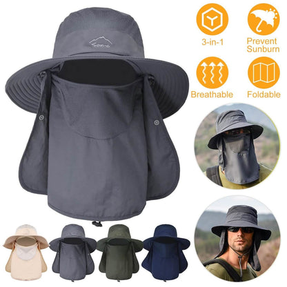 Fishing Bucket Hat Breathable Wide Brim
