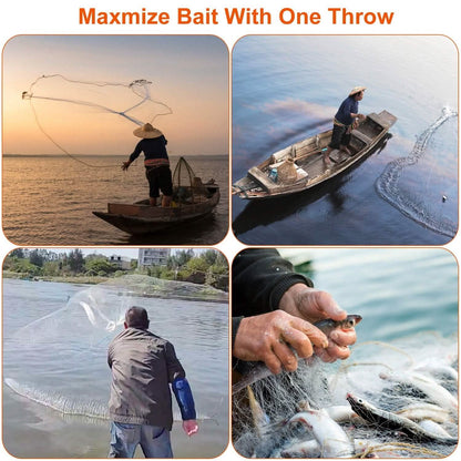 Fishing Cast Net Bait Trap Heavy Duty