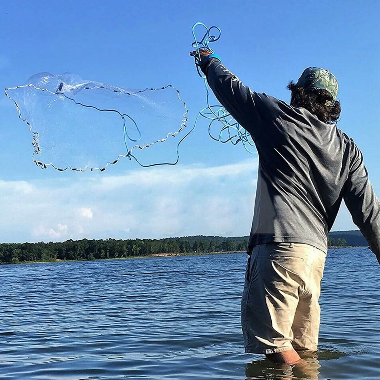 Fishing Cast Net Bait Trap Heavy Duty