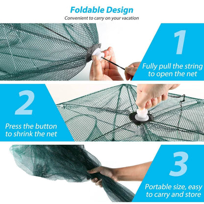 Fishing Trap Net Portable - Fishing Bait Trap