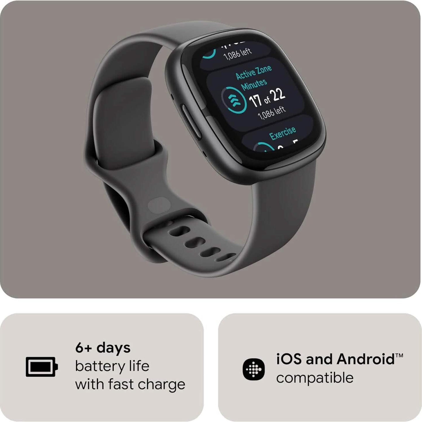 Fitbit Sense 2 Advanced Health and Fitness Smartwatch (Refurbished)