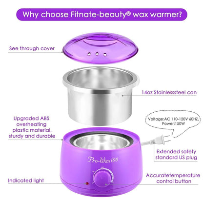 Fitnate Hair Removal Hot Wax Warmer Set