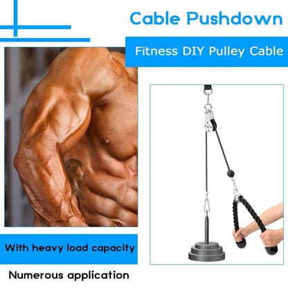 Fitness DIY Pulley Cable Machine Attachment System Training Equipment