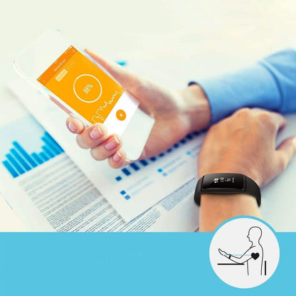 Fitness Tracker Touch Screen Smart Bracelet
