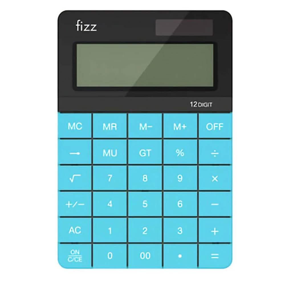 Fizz FZ66806 Calculator Double Power Desk Calculator