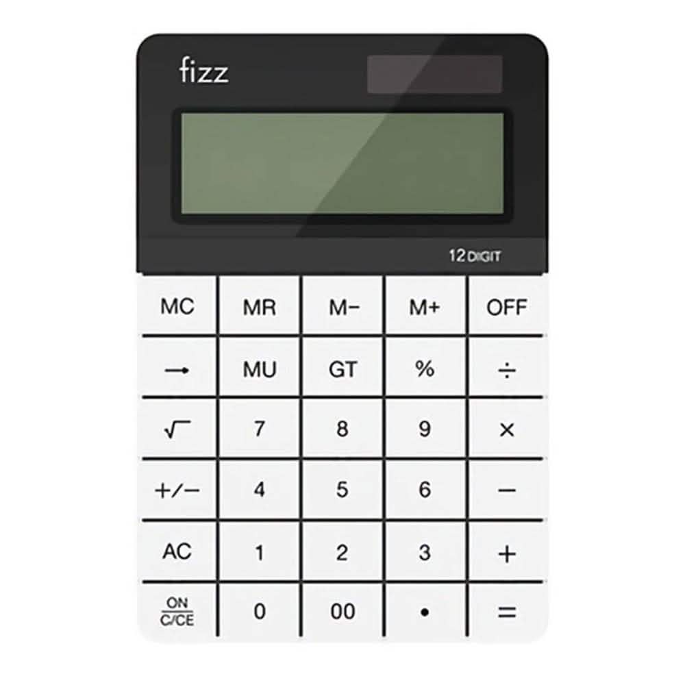 Fizz FZ66806 Calculator Double Power Desk Calculator