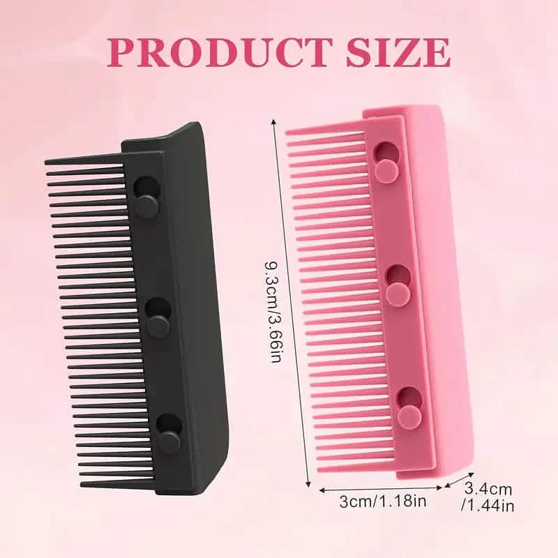 Flat Iron Comb, ABS Plastic Handle Hair Straightener Comb Attachment