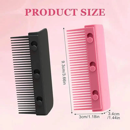Flat Iron Comb, ABS Plastic Handle Hair Straightener Comb Attachment