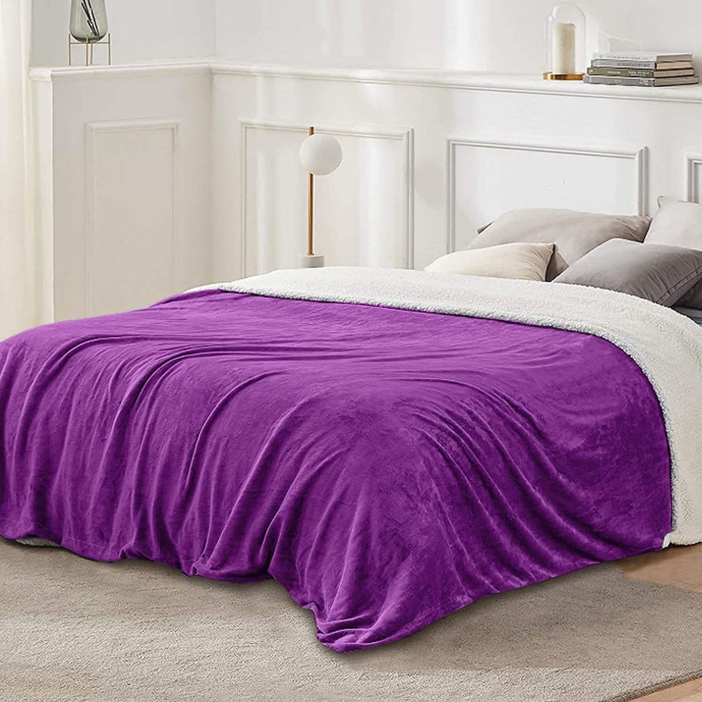 Fleece Throw Blanket Flannel Bed Cover
