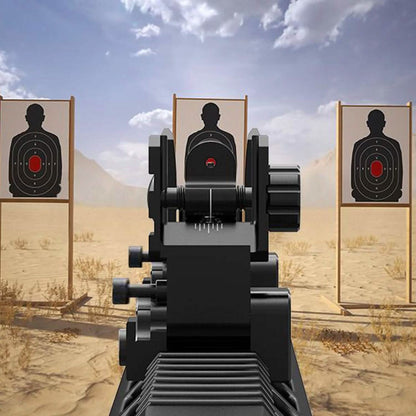Flip Up Rear Front Aluminum Alloy Tactical Sight Set