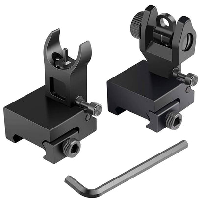 Flip Up Rear Front Aluminum Alloy Tactical Sight Set