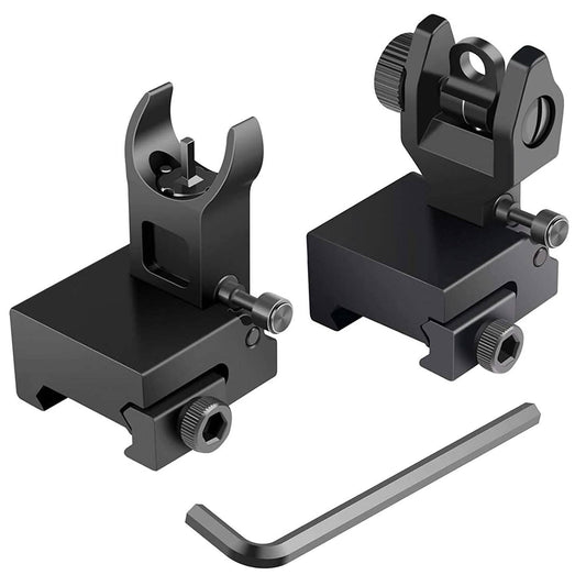 Flip Up Rear Front Aluminum Alloy Tactical Sight Set