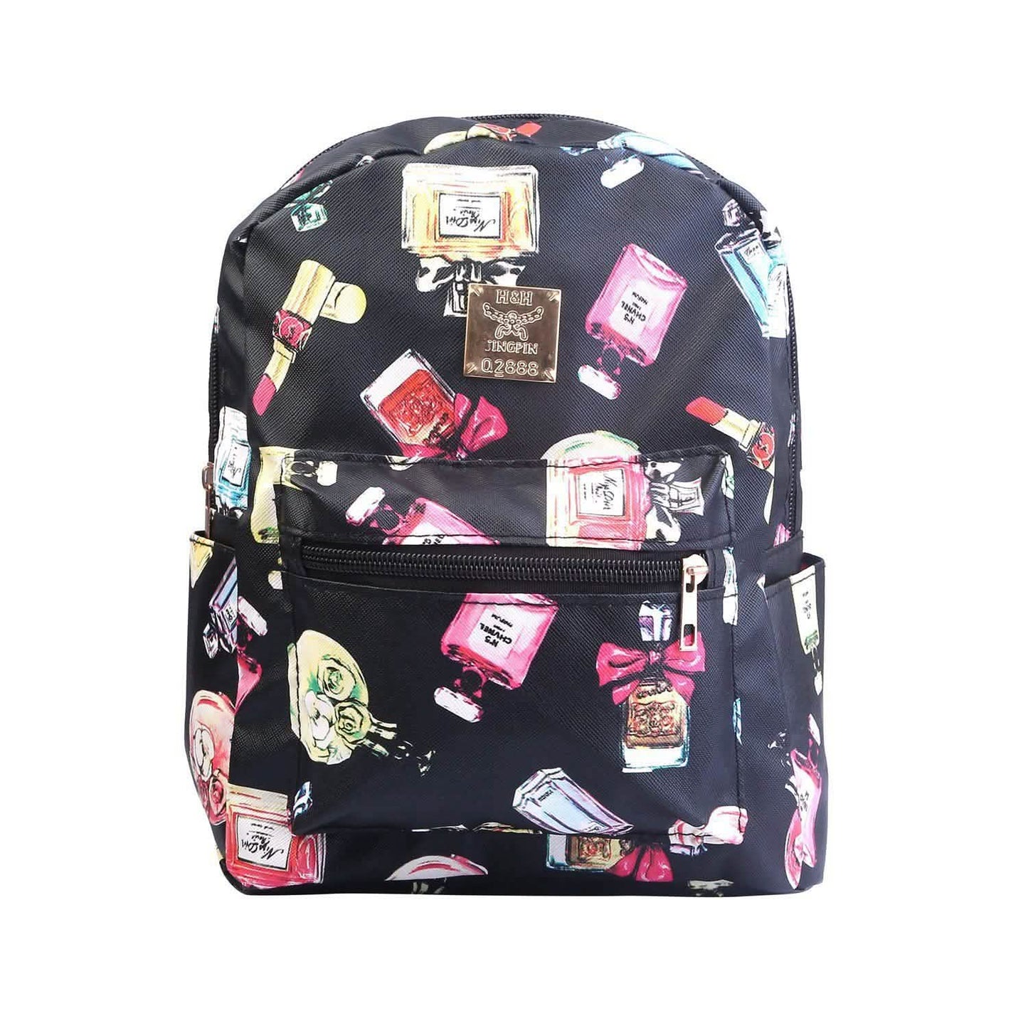 Floral Print Backpack Waterproof Knapsack