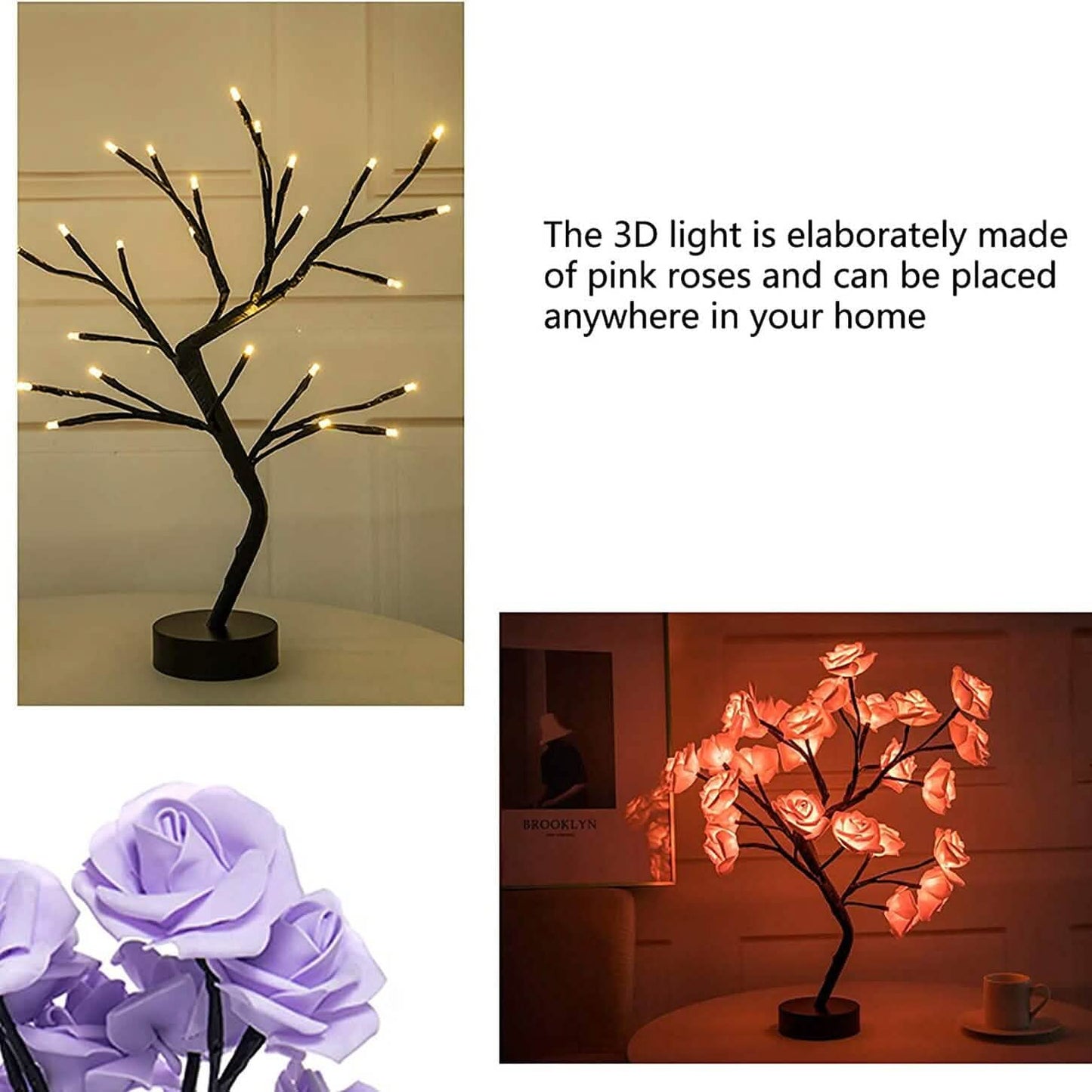 Flower Rose Tree Lamp