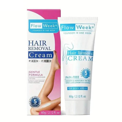 FlowWeek Painless and Irritation-Free Permanent Hair Removal Cream