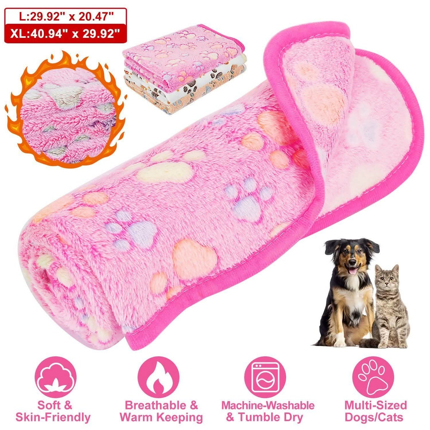 Fluffy Dog Cat Blanket