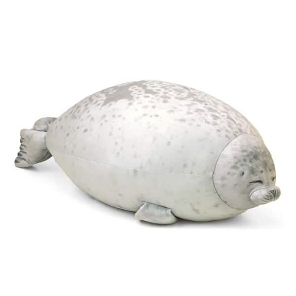 Fluffy Plush Seal Pillow