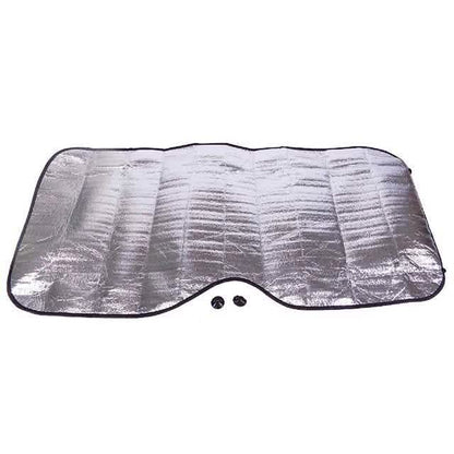 Fold-Up Reflective Windshield Sun Shade with Suction Cups