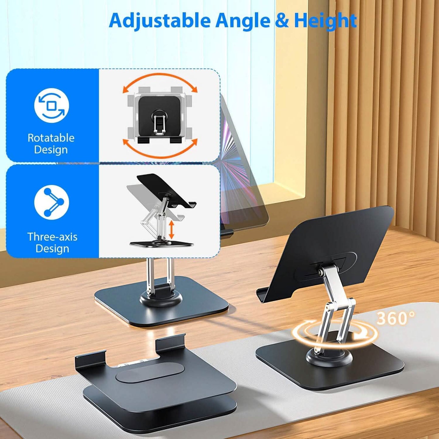 Foldable Adjustable iPad Tablet Stand