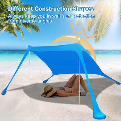 Foldable Beach Canopy Tent Collapsible Shade