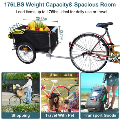 Foldable Bicycle Cargo Wagon Trailer