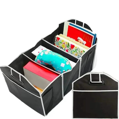 Foldable Black Car Trunk Cargo Storage Bag