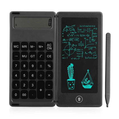 Foldable Calculator & 6 Inch LCD Writing Tablet Digital Drawing
