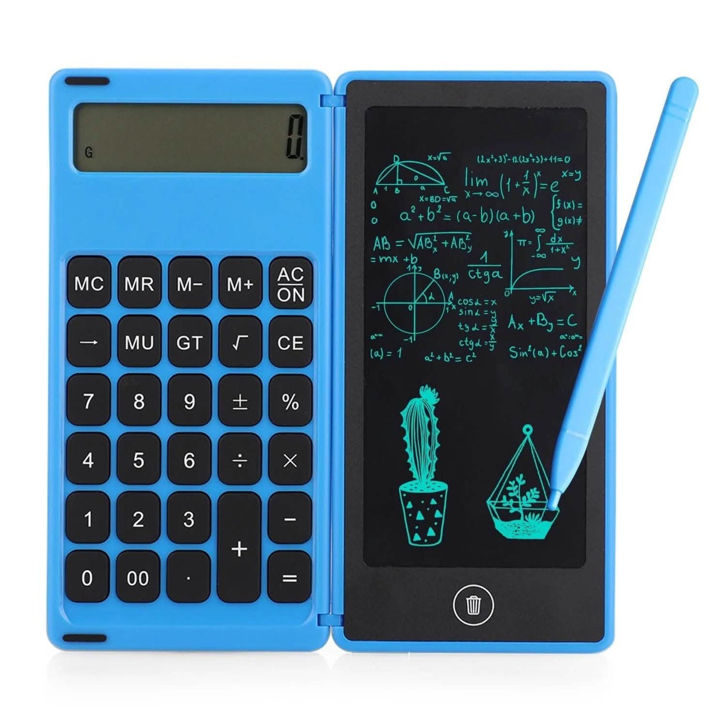 Foldable Calculator & 6 Inch LCD Writing Tablet Digital Drawing