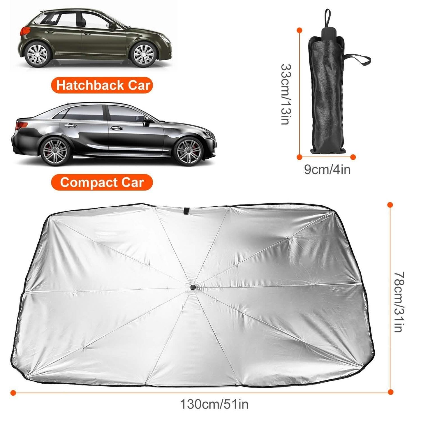 Foldable Car Sunshield Umbrella